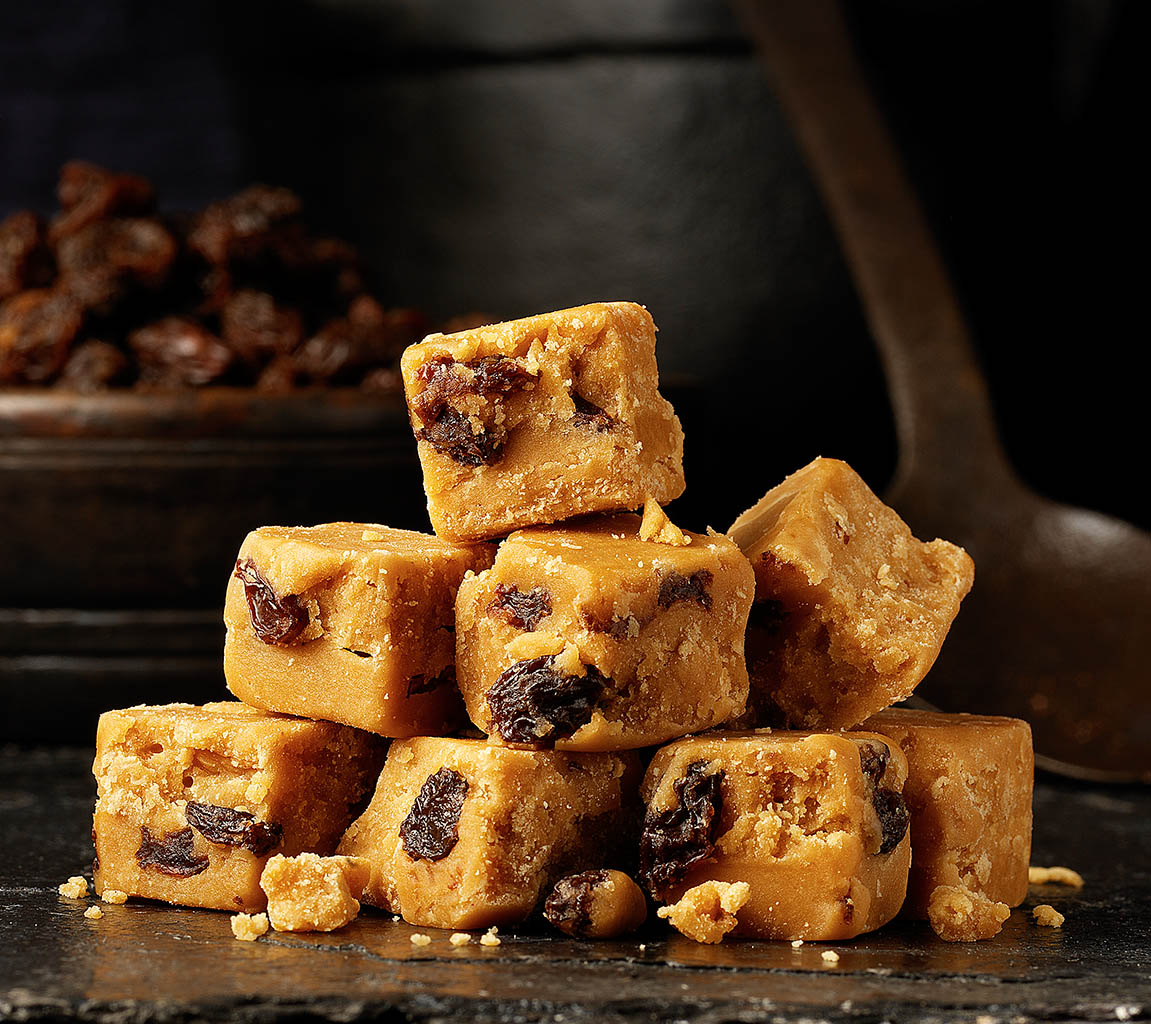 Food Photography of Fudge rustic setting by Packshot Factory