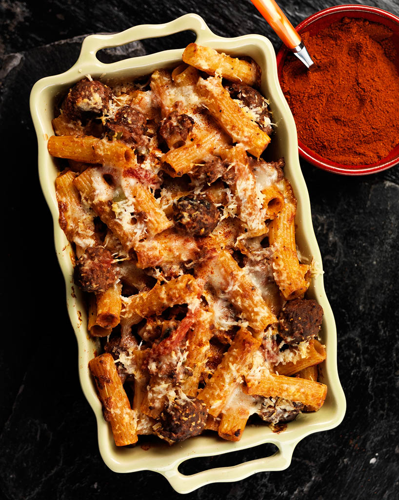 Food Photography of Jamie Oliver pasta bake by Packshot Factory