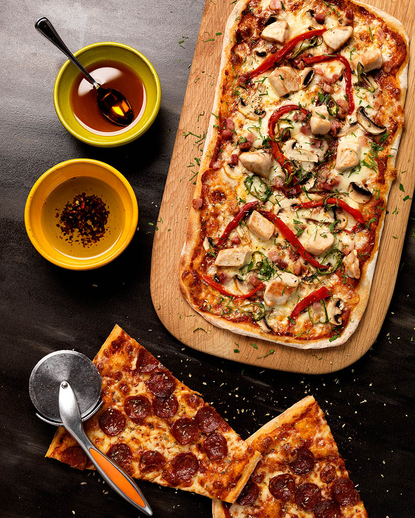 Food Photography of Jamie Oliver pizza by Packshot Factory