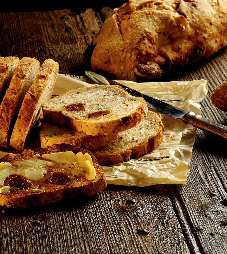 Food Photography of Paul's Bakery sliced olive bread by Packshot Factory