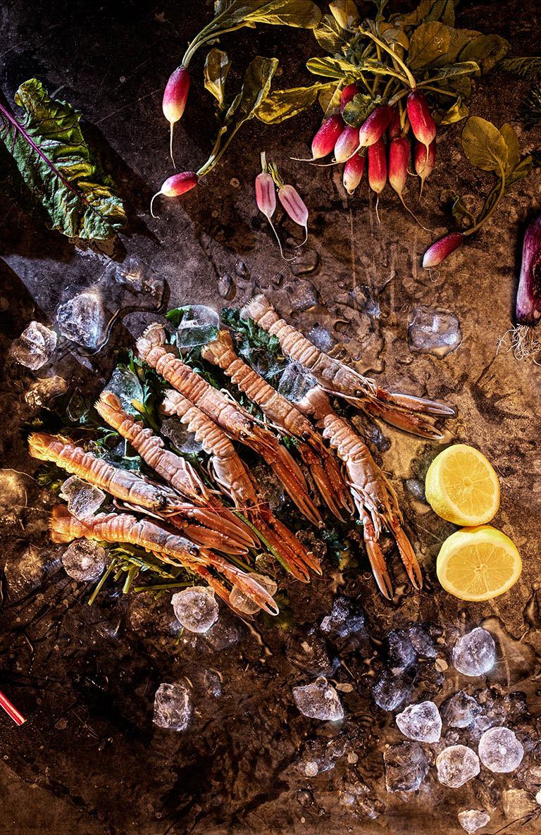 Food Photography of Prawns by Packshot Factory