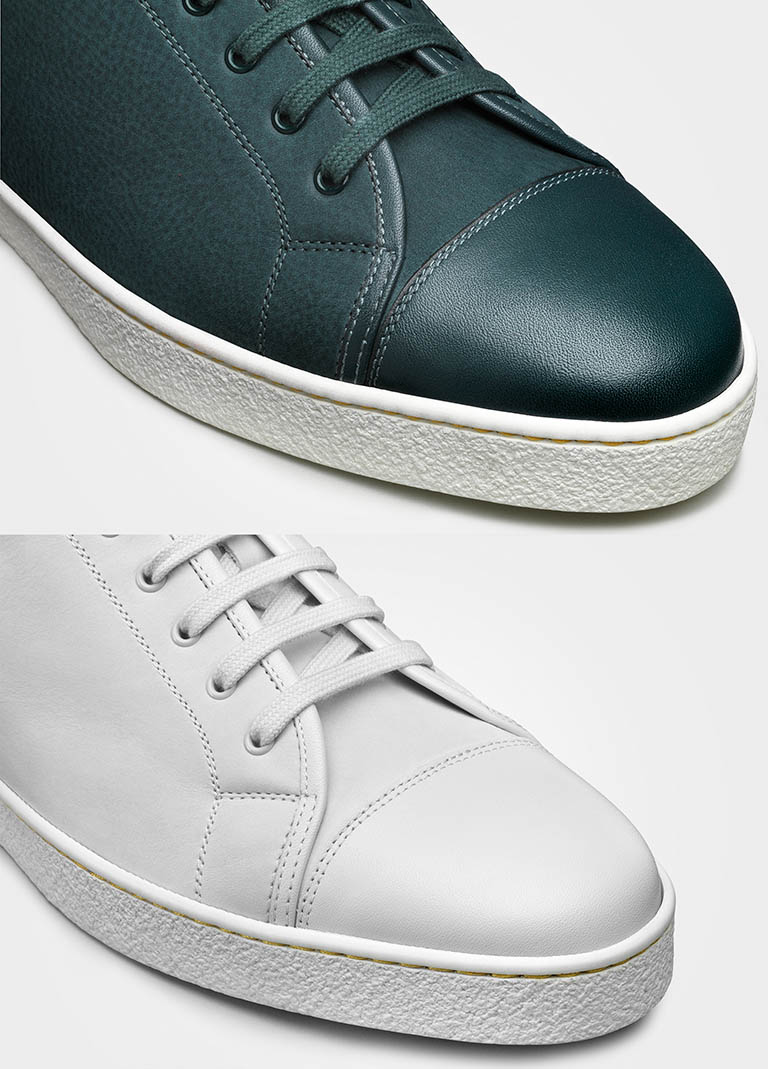 Packshot Factory - Footwear - John Lobb men's leather trainers