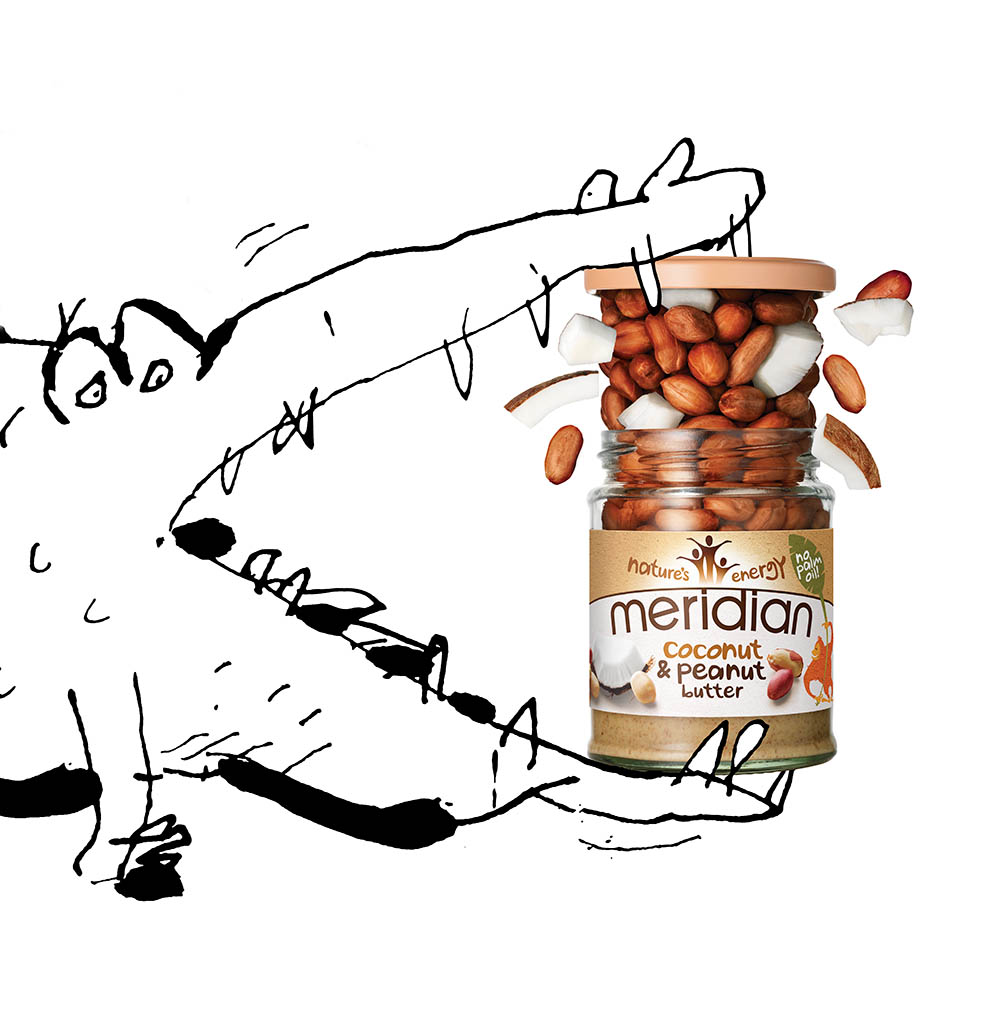 Packshot Factory - Ingredients - Meridian peanut butter jar