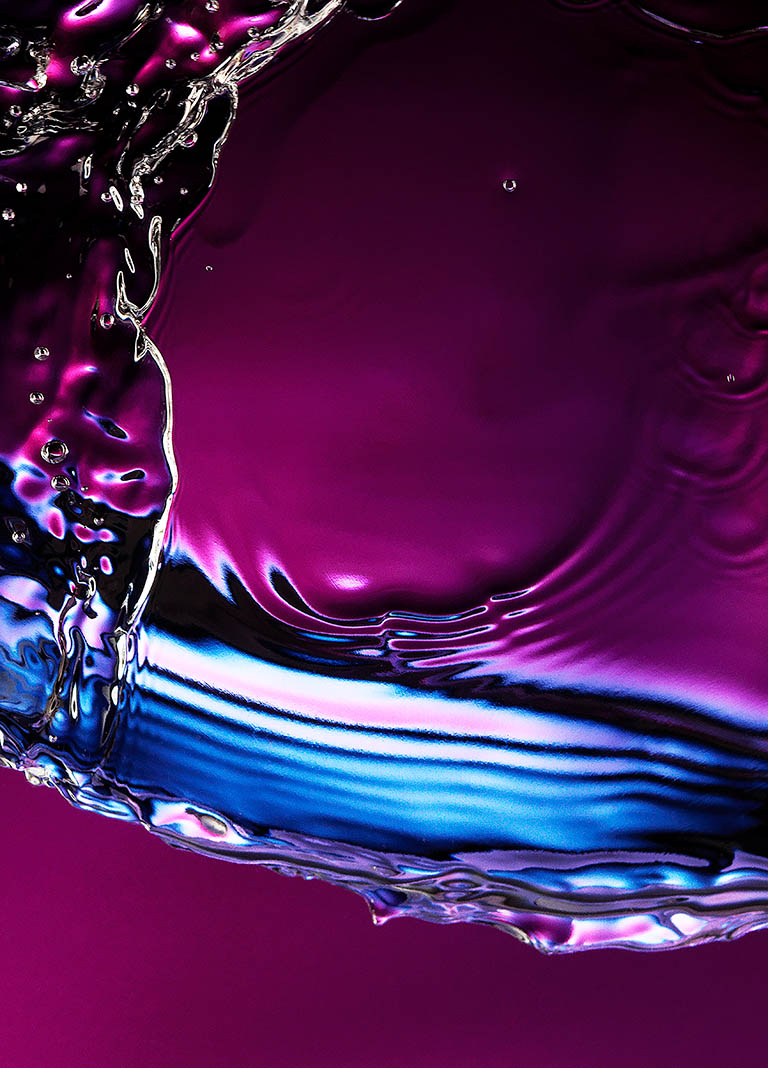 Liquid / Smoke Photography of Abstract water shapes by Packshot Factory