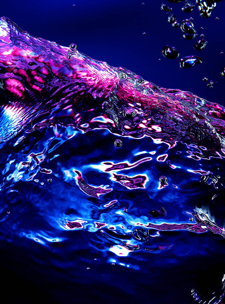 Liquid / Smoke Photography of Abstract water splash by Packshot Factory