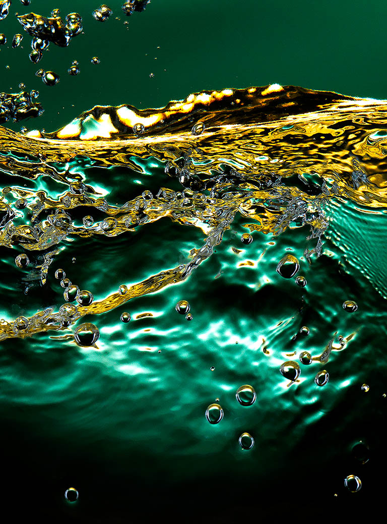 Liquid / Smoke Photography of Abstract water wave by Packshot Factory