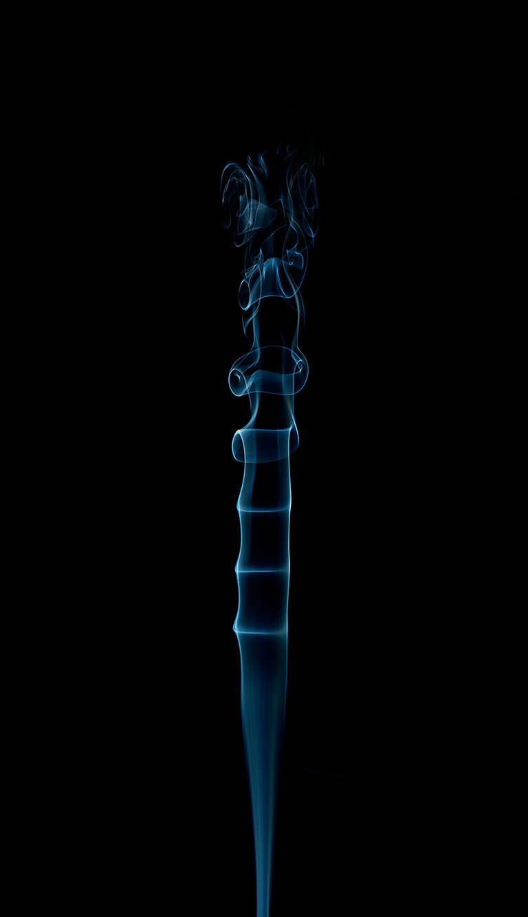 Liquid / Smoke Photography of Blue smoke by Packshot Factory