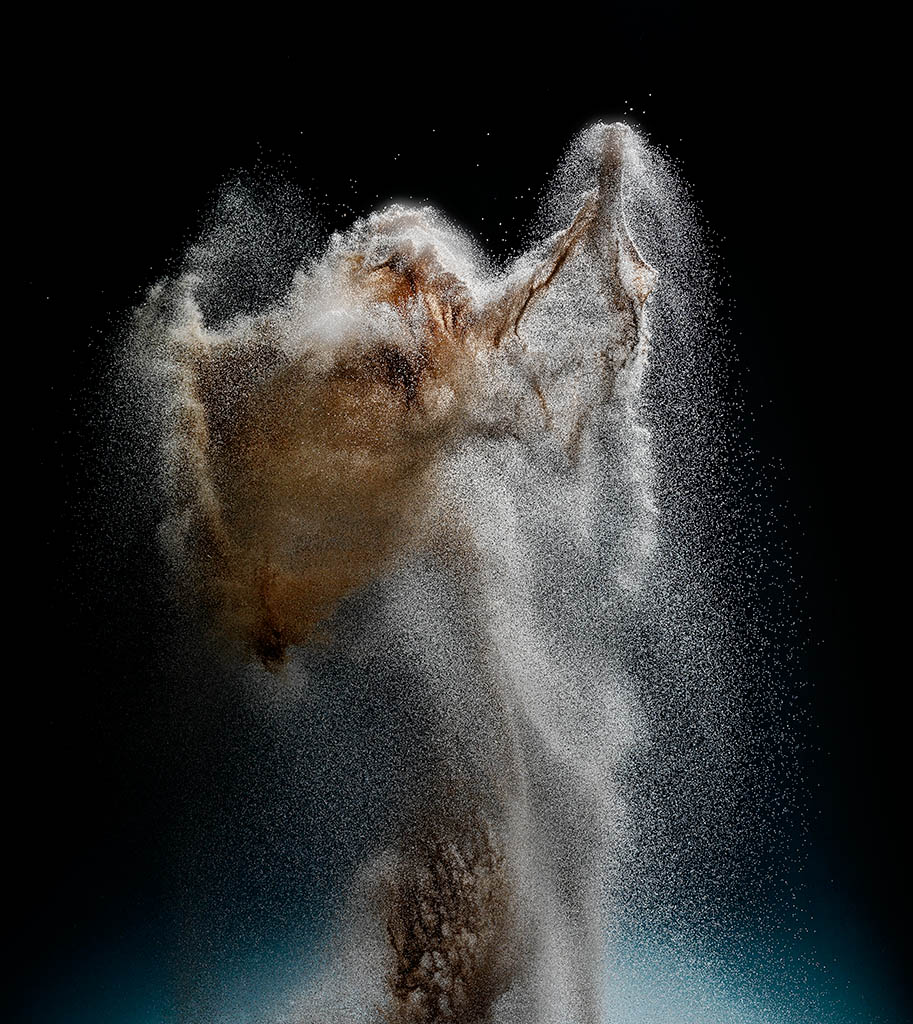 Liquid / Smoke Photography of Sand explosion by Packshot Factory