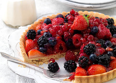 Food Photography of Berry tart