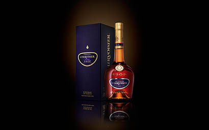 Bottle Explorer of Courvoisier Cognac bottle and box