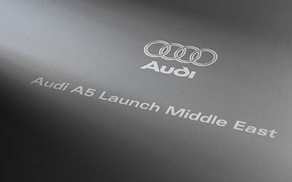 Collateral Explorer of Audi invitation artwork