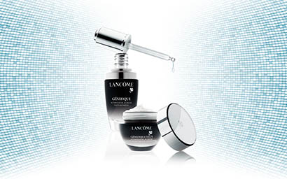 Cosmetics Photography of Lancome Genifique   skin care set
