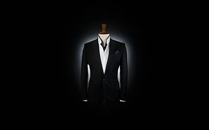 Black background Explorer of Hugo Boss suit