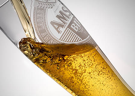 Advertising Still life product Photography of Amstel beer pint