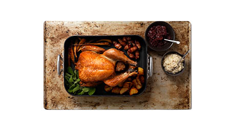 Food Photography of Daylesford sunday roast chicken