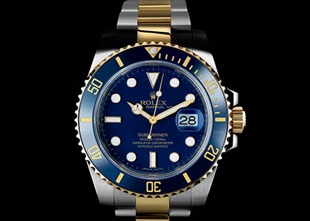 Black background Explorer of Rolex men's watch