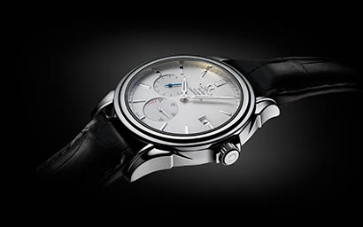 Black background Explorer of Omega De Ville