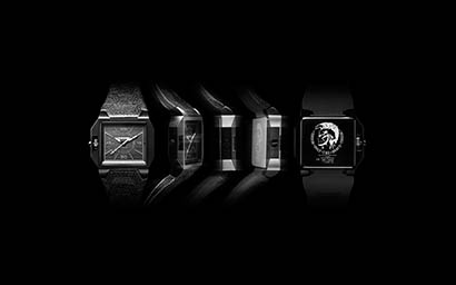 Black background Explorer of Diesel watch
