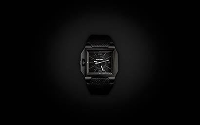 Black background Explorer of Diesel men's watch