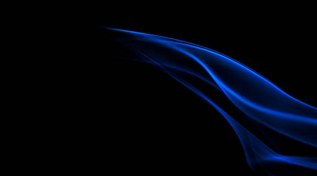 Black background Explorer of Blue smoke on black background