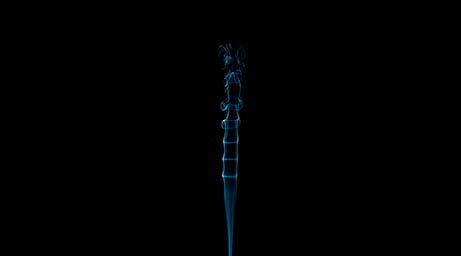 Black background Explorer of Blue smoke