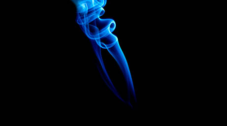 Black background Explorer of Blue smoke