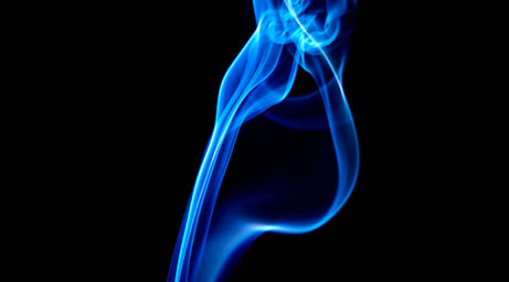 Black background Explorer of Blue smoke