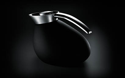 Black background Explorer of Georg Jensen water jug