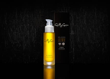 Cosmetics Photography of Gielly Green hair care products
