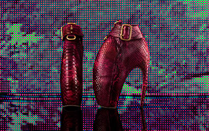 Fashion Photography of Alexander McQueen armadillo boot