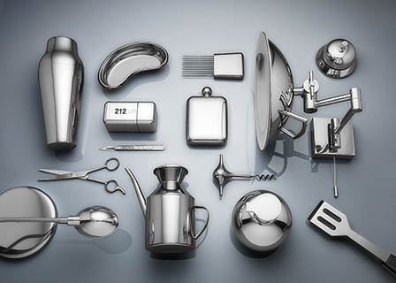 Kitchen appliances Explorer of Silver objects