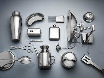 Kitchen appliances Explorer of Silver objects