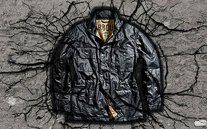Creative still life product Photography of Barbour men's jacket