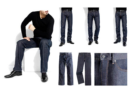 White background Explorer of Alfred Dunhill men's jeans