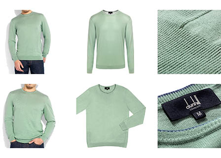 Fashion Photography of Alfred Dunhill men's jumper