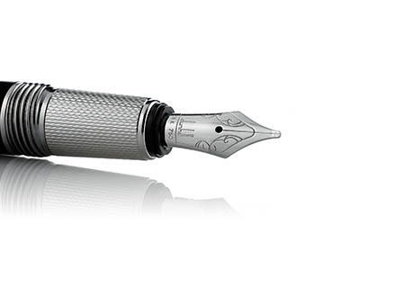 White background Explorer of Alfred Dunhill fountain pen