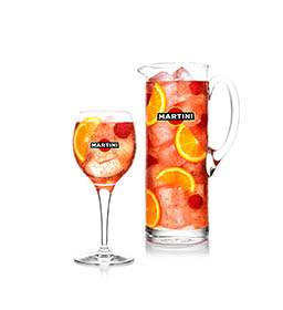 White background Explorer of Martini spritz serve and jug