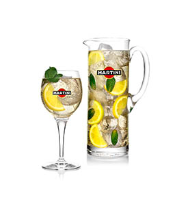 White background Explorer of Martini spritz serve and jug