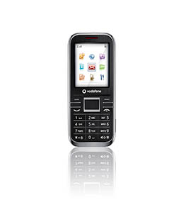 White background Explorer of Vodafone mobile phone