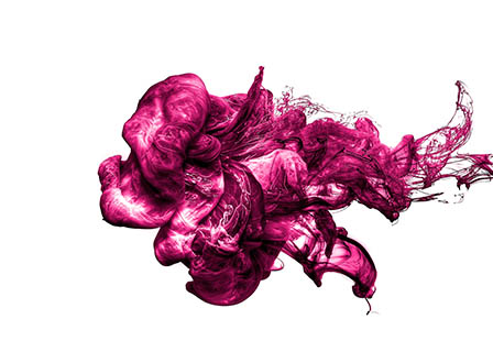 White background Explorer of Pink and white ink explosion