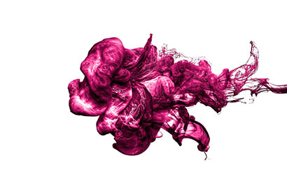 White background Explorer of Pink and white ink explosion