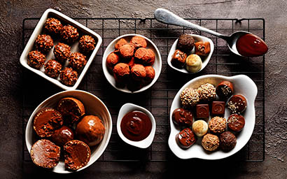 Food Photography of Godiva chocolates