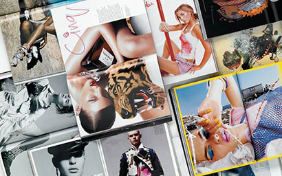 Artwork Photography of Magazines spreads
