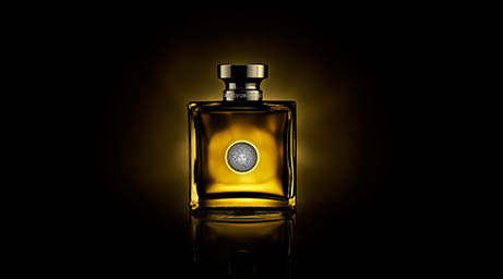 Cosmetics Photography of Versace perfume bottle