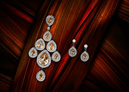 Jewellery Photography of Swarovsky earrings