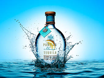 Advertising Still life product Photography of Partida tequila bottle