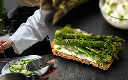 Food Photography of Ask Italian   asparagus