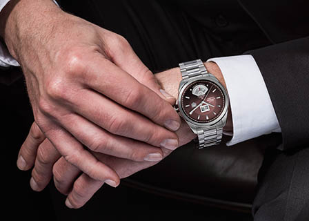 Watches Photography of Tag Heuer watch on hand model