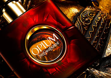 Fragrance Explorer of Yves Saint Laurent Opium perfume bottle