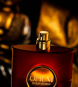 Fragrance Explorer of Yves Saint Laurent Opium fragrance bottle